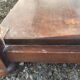 Antique solid wood side table with drawer