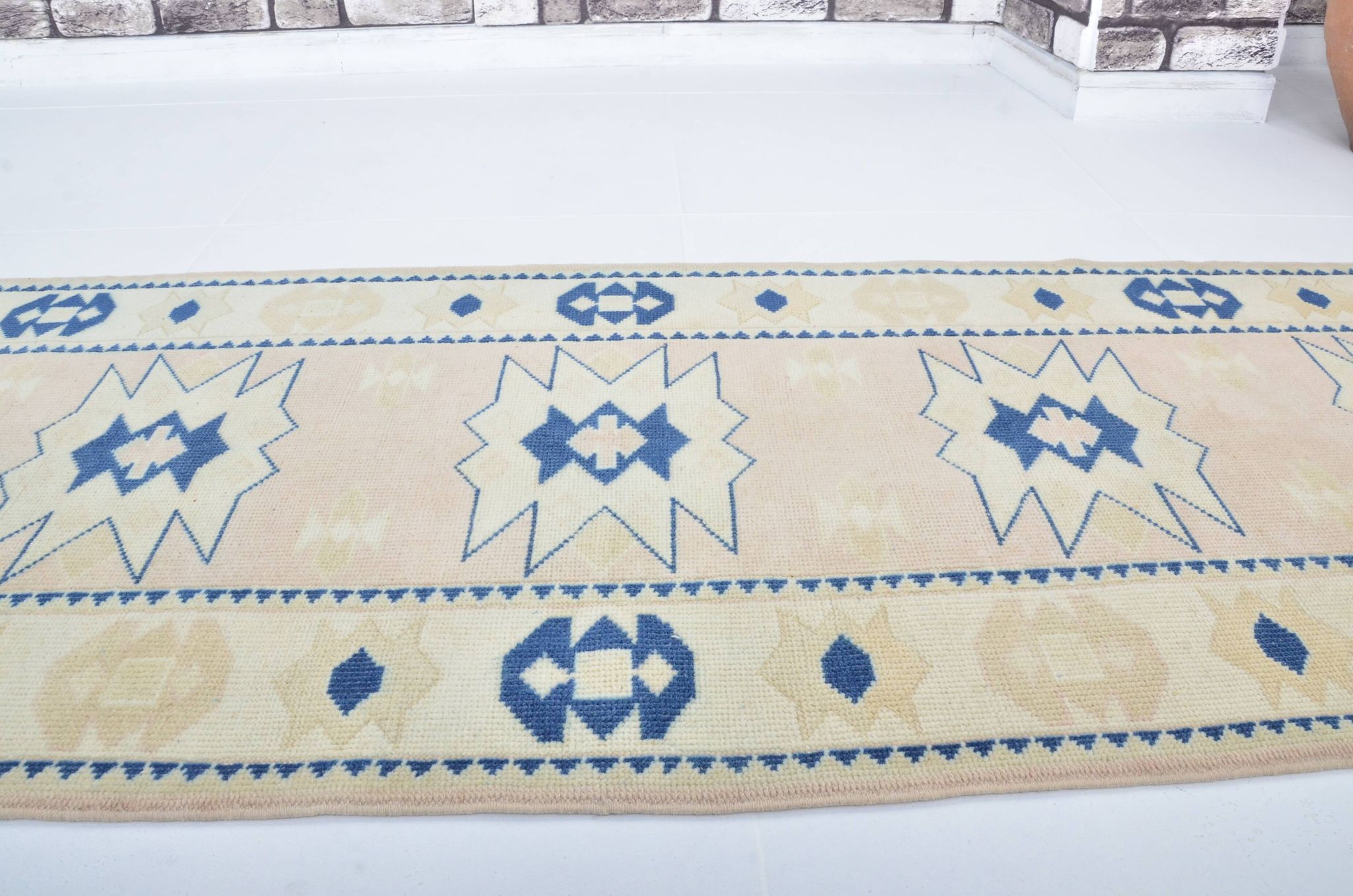 Vintage Anatolian Oushak Runner sku 3316