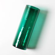 Green Mid-century Glass Vase Ek with Plant Pattern / Björkshults Glasbruk