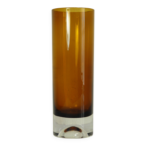 vase en verre ambré