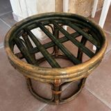 Rattan pouf