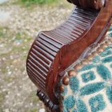 Pair of antique Louis XVI mahogany armchairs from the 19th century