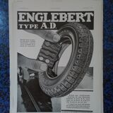 A Englebert tire paper advertisement