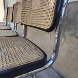 Set of 4 Marcel Breuer chairs model B32 in cane