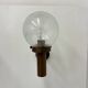 Set of 2 globe glass wall lamps sconces by Lisa Pape Sweden , 1970s