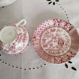 Tasse à café et sucrier en porcelaine anglaise