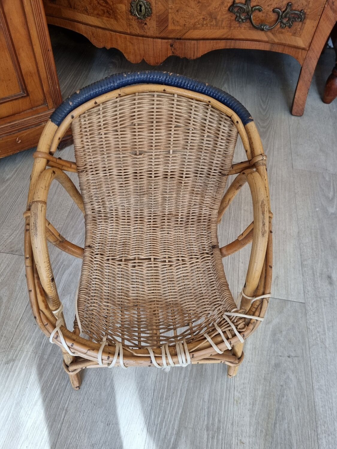 Rattan armchair from 1970