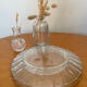 Set of four vintage Duralex Marguerite plates