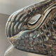 Vintage swan letter holder in silver metal