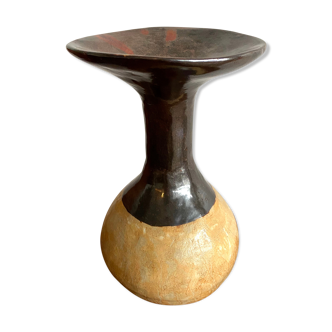 Vase brutaliste en céramique