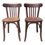 Baumann bistro chairs, 1950s. (Set of 2)