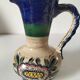 Earthenware pitcher with rustic floral decoration – 1950s-1970s