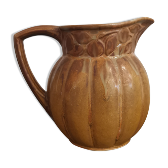 Ceramic pitcher melon shape Denbac n°367