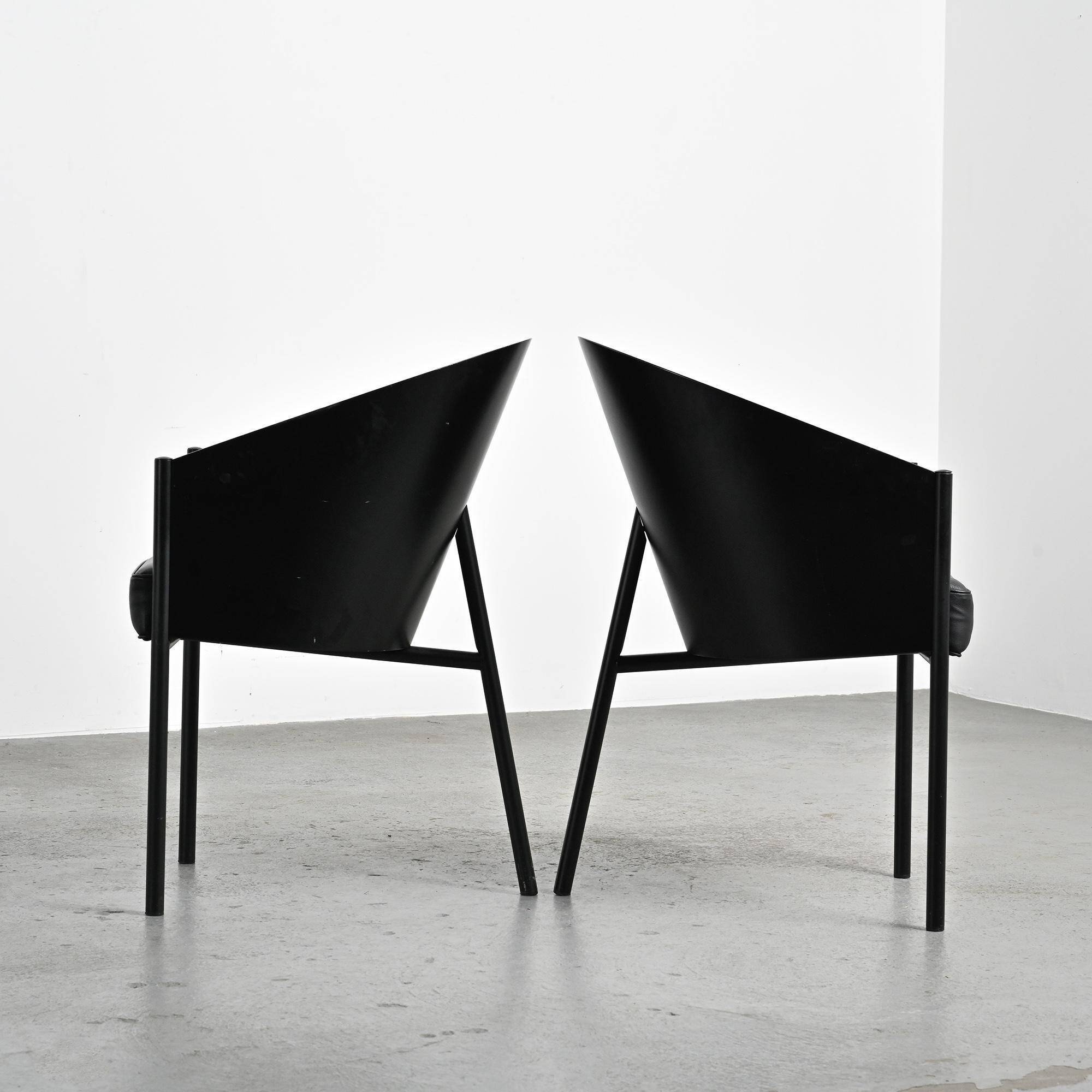 Pair of Costes armchairs by Philippe Starck, circa 1984.
