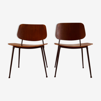 Pair of chairs model 3060 by Børge Mogensen for søborg møbelfabrik, denmark 1953