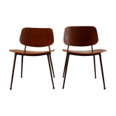 Paire de chaises modèle 3060 par Børge Mogensen pour søborg møbelfabrik, danemark 1953