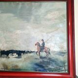 oil painting on canvas view of Camargue circa 1900-1920
