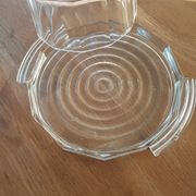 Art Deco glass dessert or cheese bell