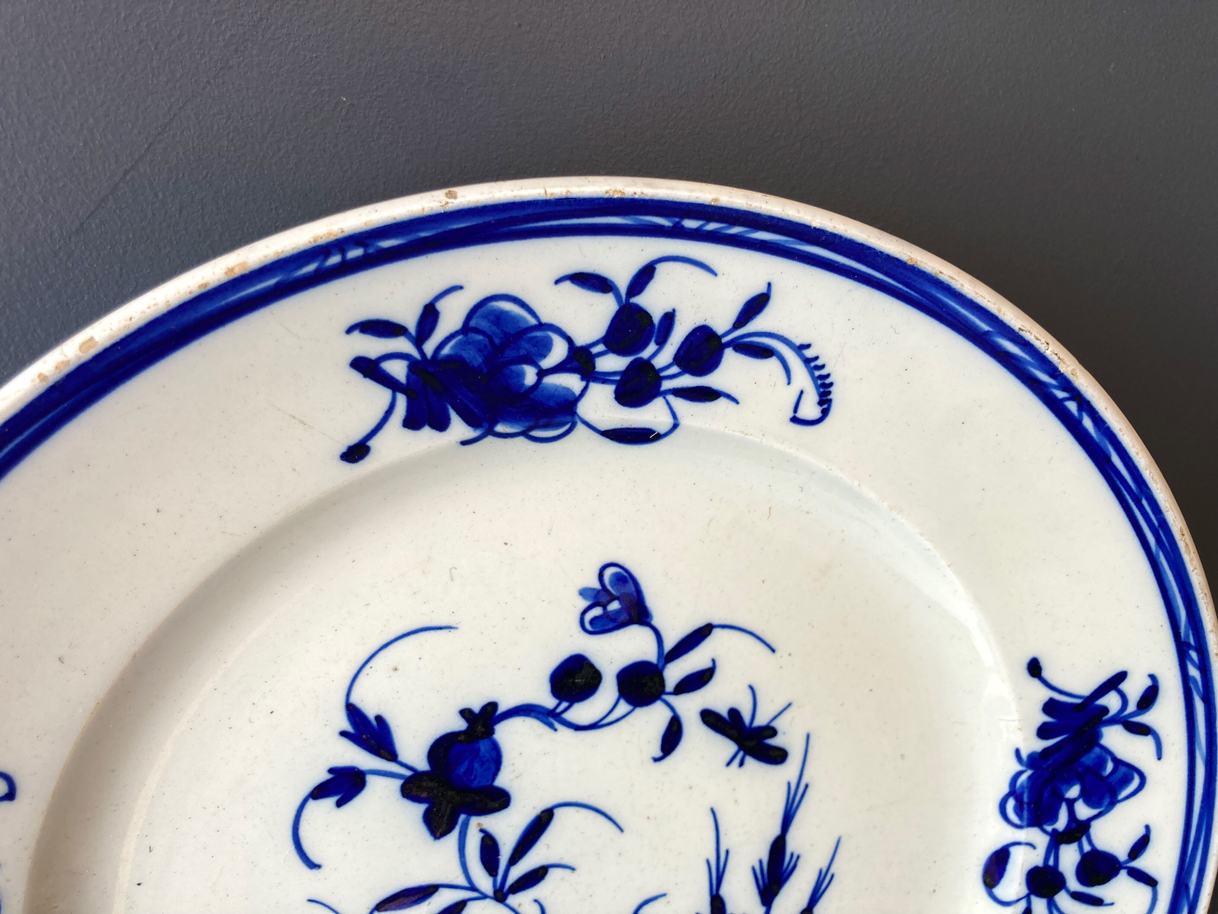 Plate old porcelain deco