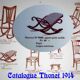 Footrest known as "Flaneuse" by Thonet, 1910 - Blond bentwood