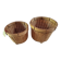 set of 2 flower pot covers made of new vintage bamboo rattan