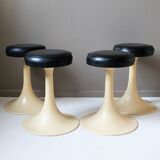 Lot of 2 tulip foot stools