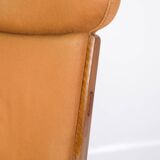 Armchair Model AP 15 Made In Oak With Orange Fabric By Hans J. Wegner For AP Chair From 1950s