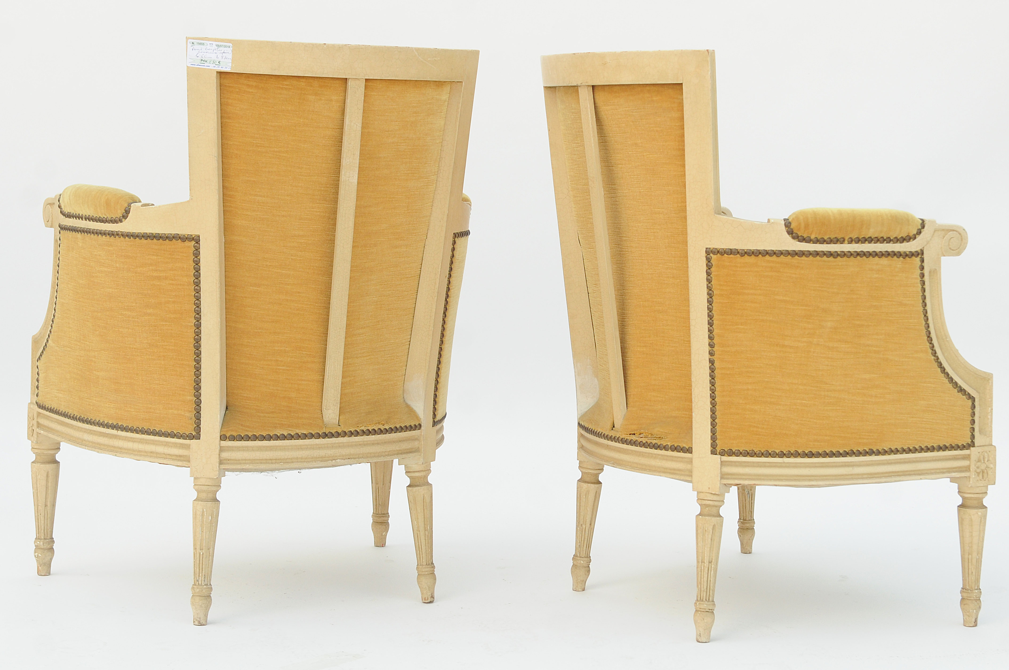Pair of Louis XVI-style armchairs