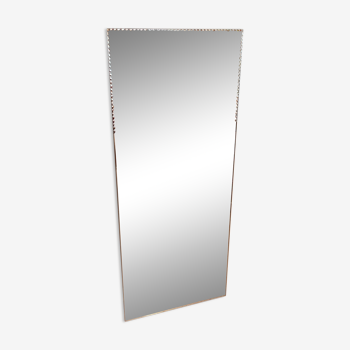 Miroir biseauté en feston 123x51 cm des années 60