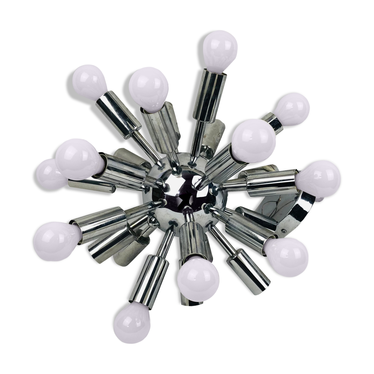 Vintage "Sputnik" chandelier in chromed metal