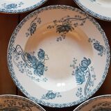 5 hollow plates Sarreguemines