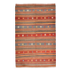 6x9 Striped Vintage Kilim Rug, Home Decor Carpet, 175x276Cm