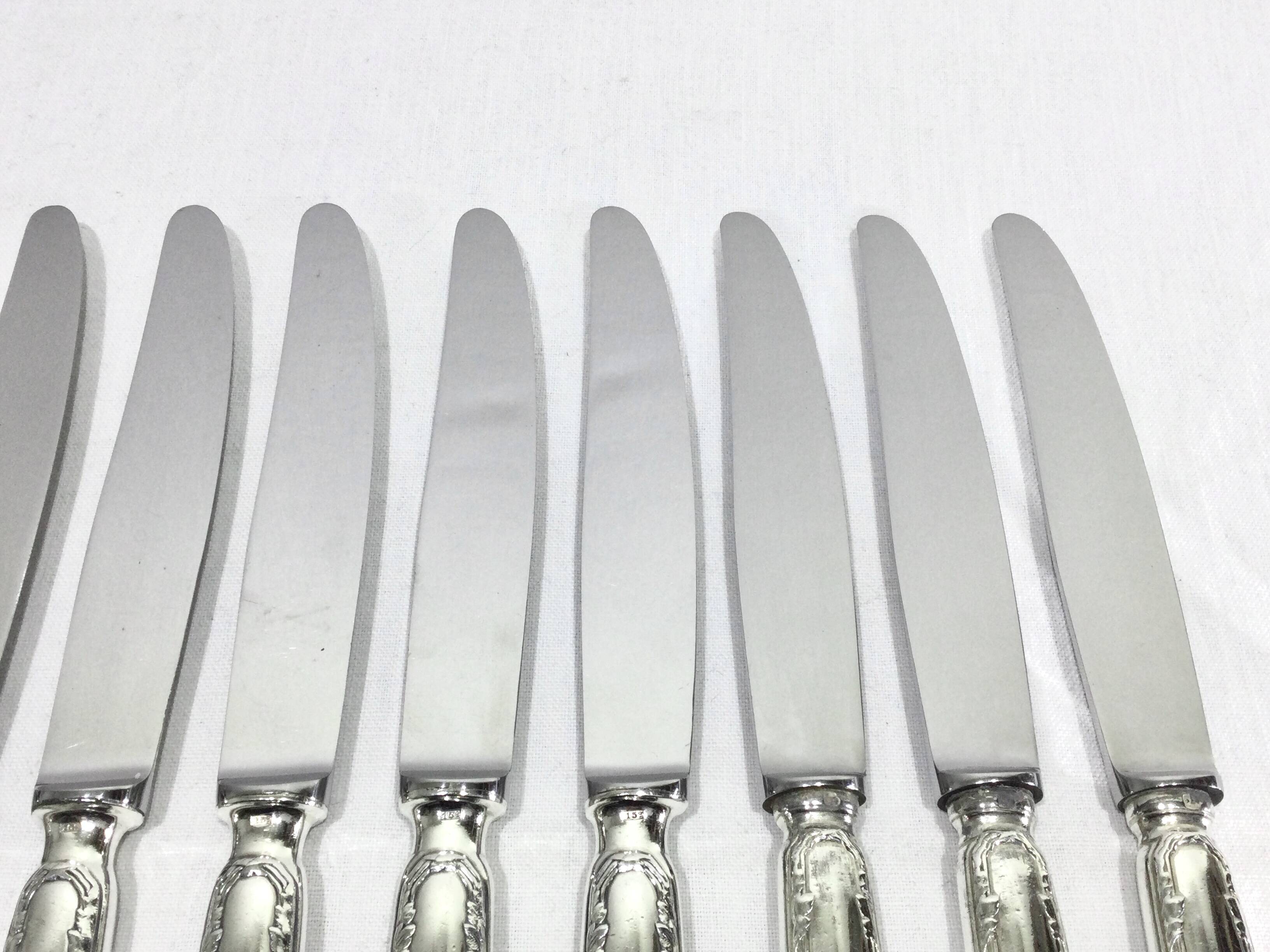Ercuis – 12 silver-plated knives