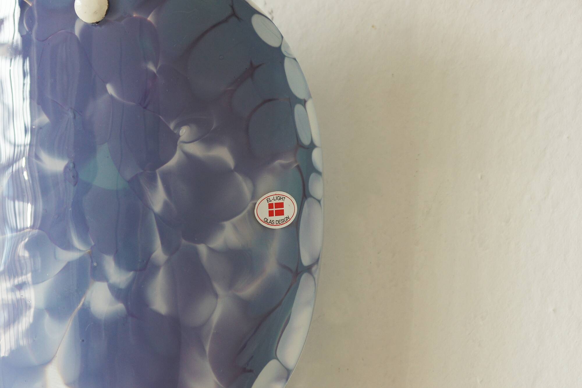 Appliques murales en verre scandinaves d'El Light, ensemble de 2