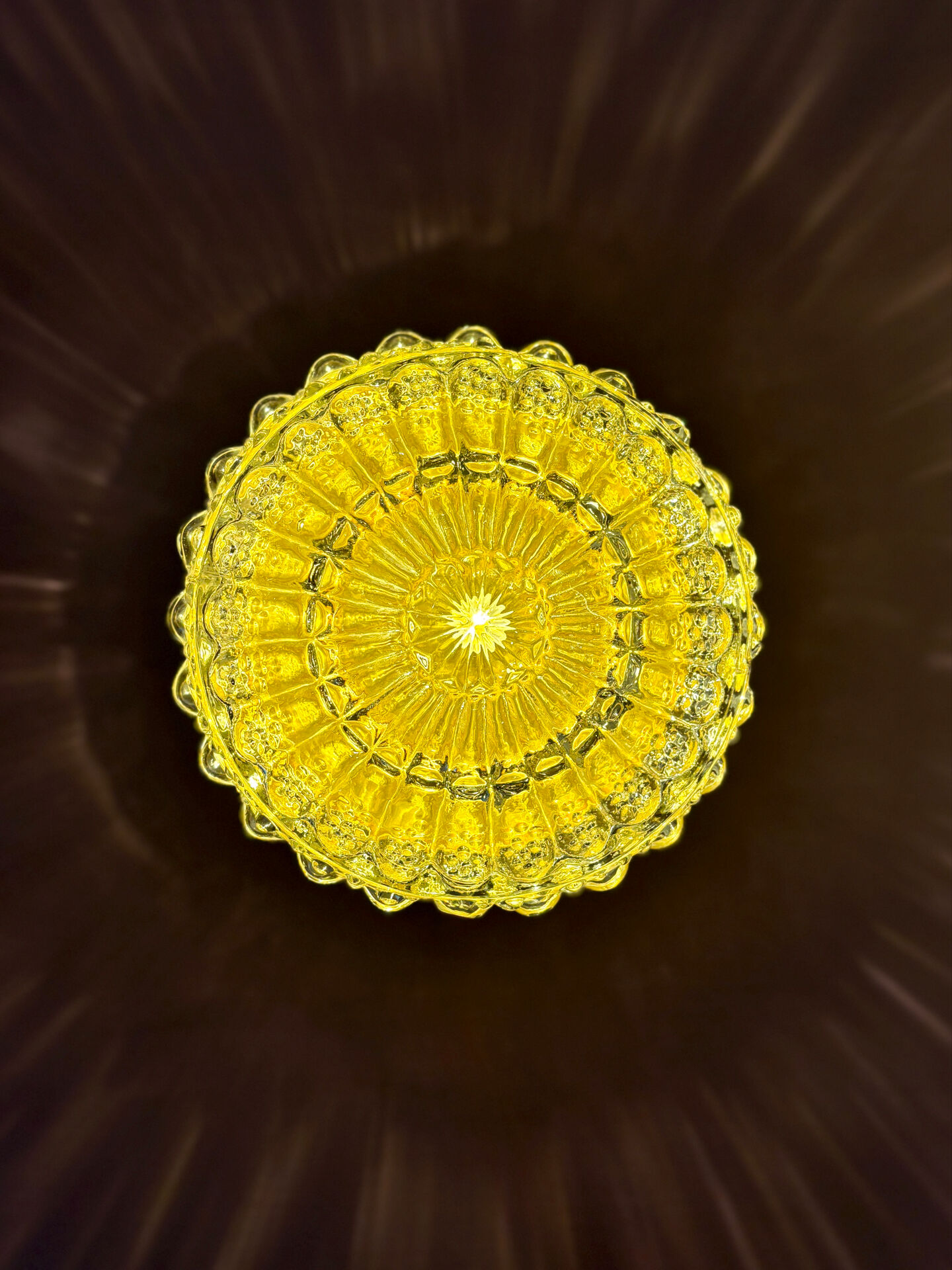 Vintage glass moulded globe wall or ceiling light.
