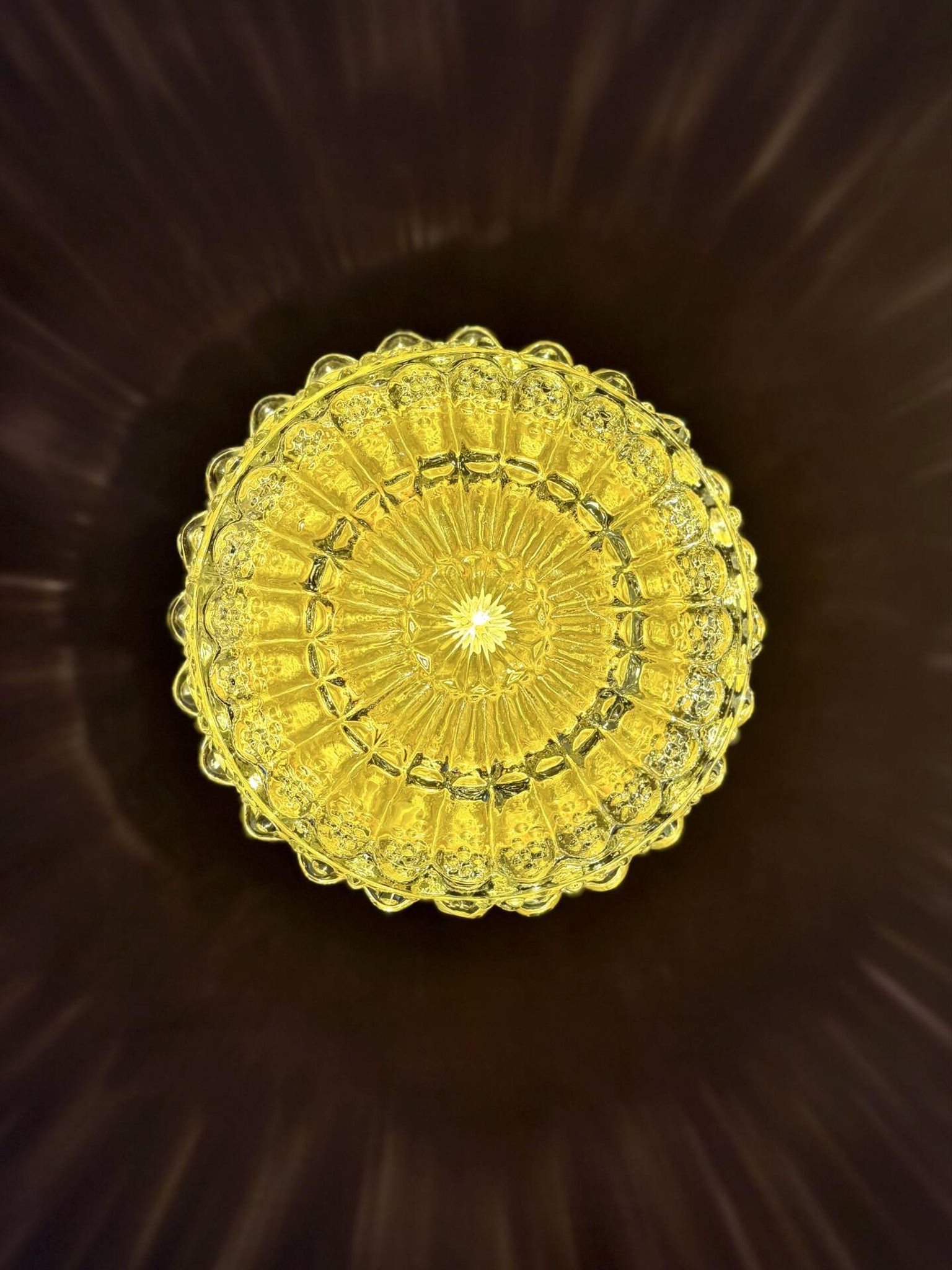 Vintage glass moulded globe wall or ceiling light.