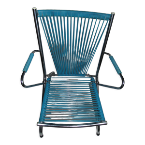 chaise scoubidou enfant - bleu