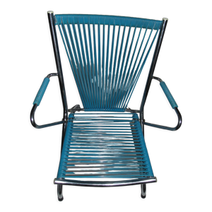 Chaise scoubidou enfant bleu