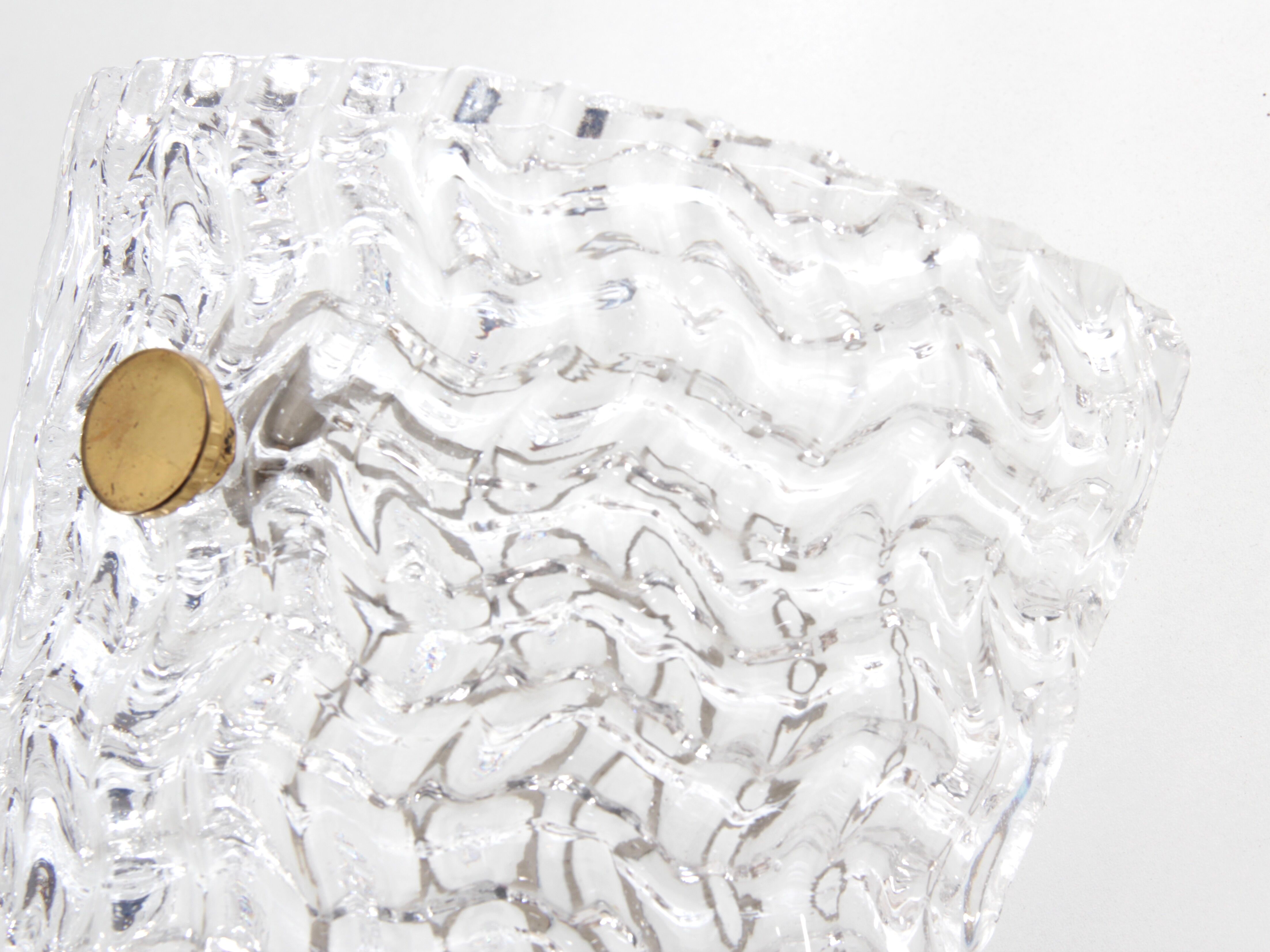 Pair of Scandinavian crystal sconces