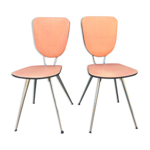 Chaises vintage à piétement - tubulaire