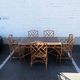 Vintage bamboo dining set in Chippendale style, Italy, year