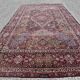 Large Antique Iranian Oriental Rug: Yazd: 4.45 X 3.30 Meters