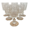 Set of 3 red wine glasses and 3 white wine glasses Luminarc Quadrille