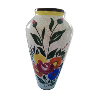 Vase fleurs années 70