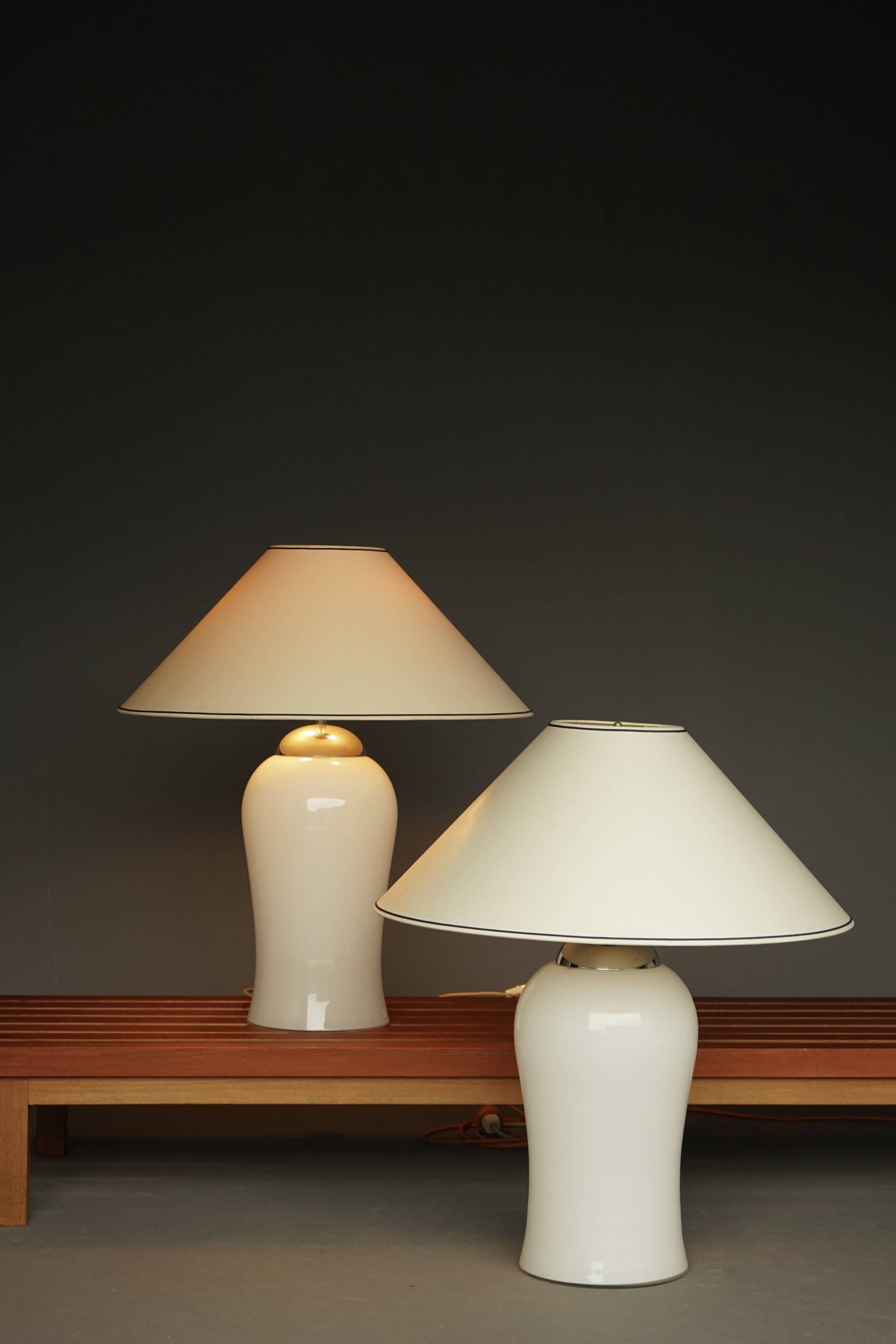 Murano Glass Table Lamps Model Tschung by Ingo Maurer for M Design, 1970s