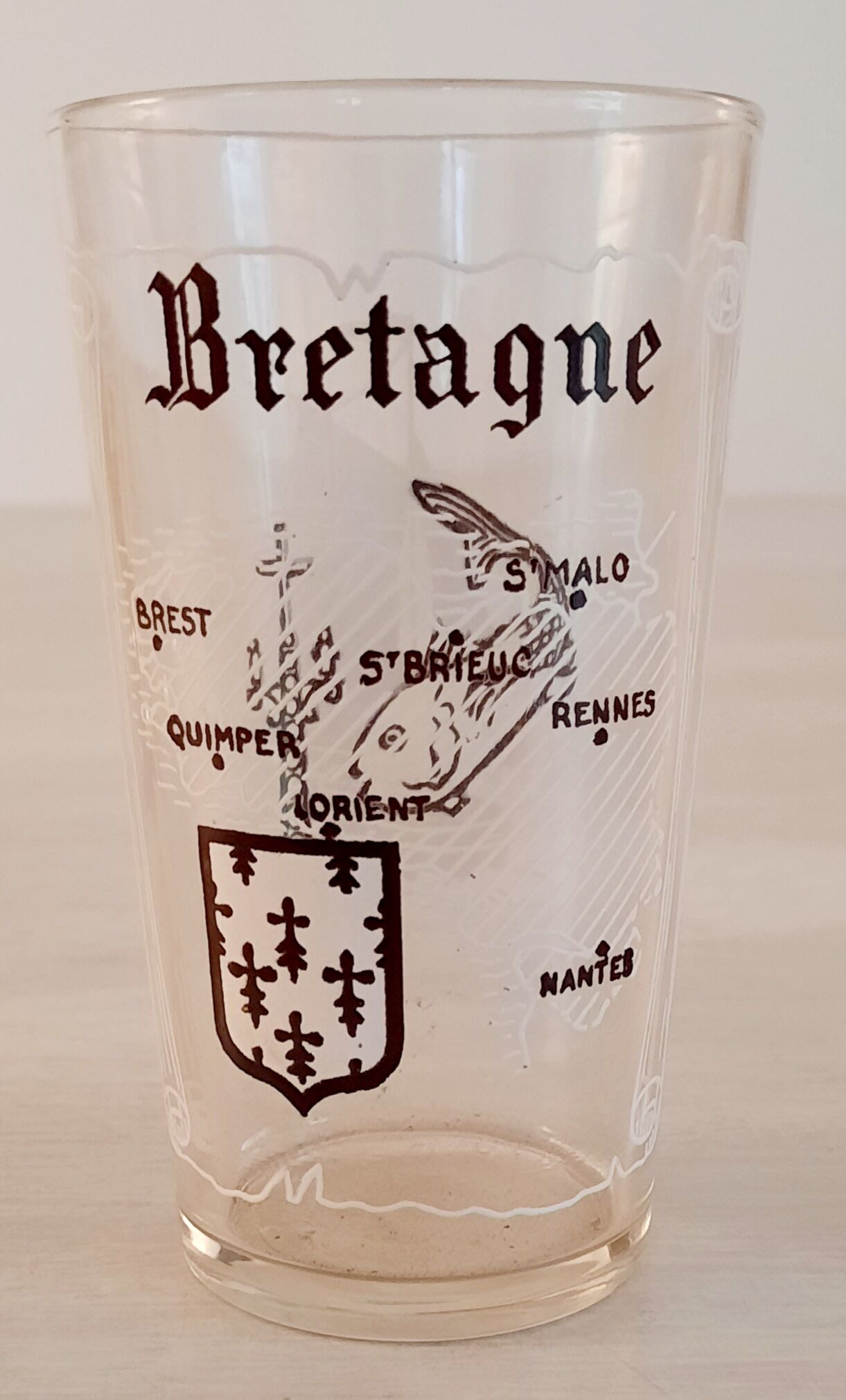 6 orangeade glasses - lemonade - water - regional theme - vintage