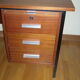 Wood and metal design desk