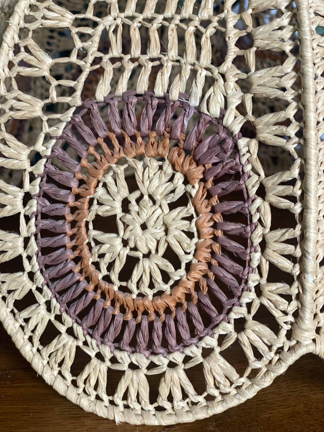 Natural fiber lampshade