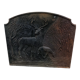 Deer and roe deer fireplace plate
