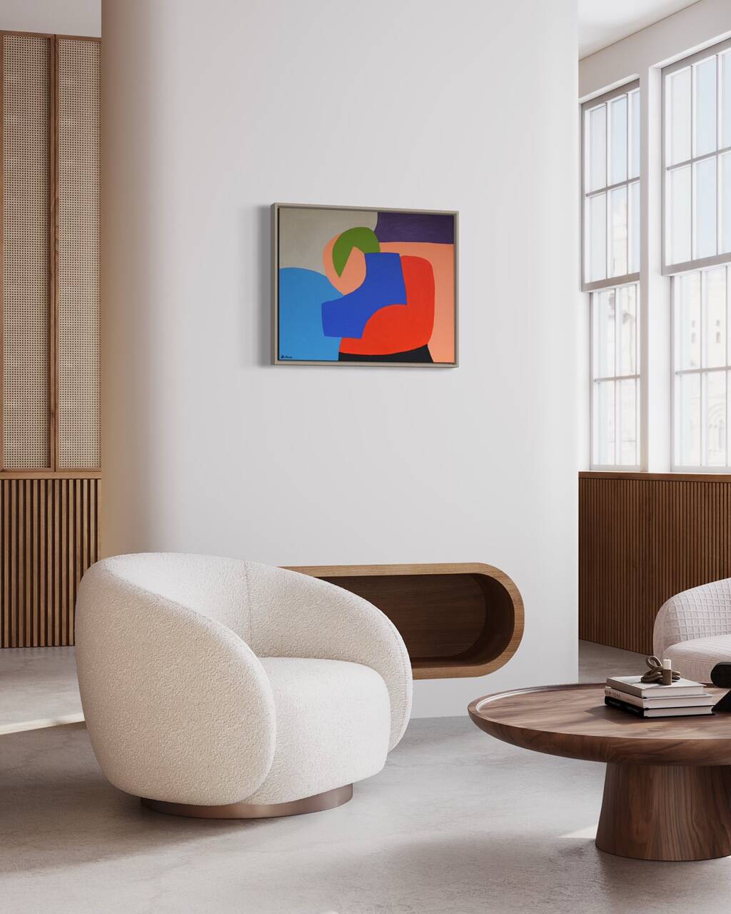 Modern colorful abstract painting